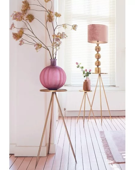 Váza alebo lampa PALLOCI, zo 100 % recyklovaného skla, Pink Purple