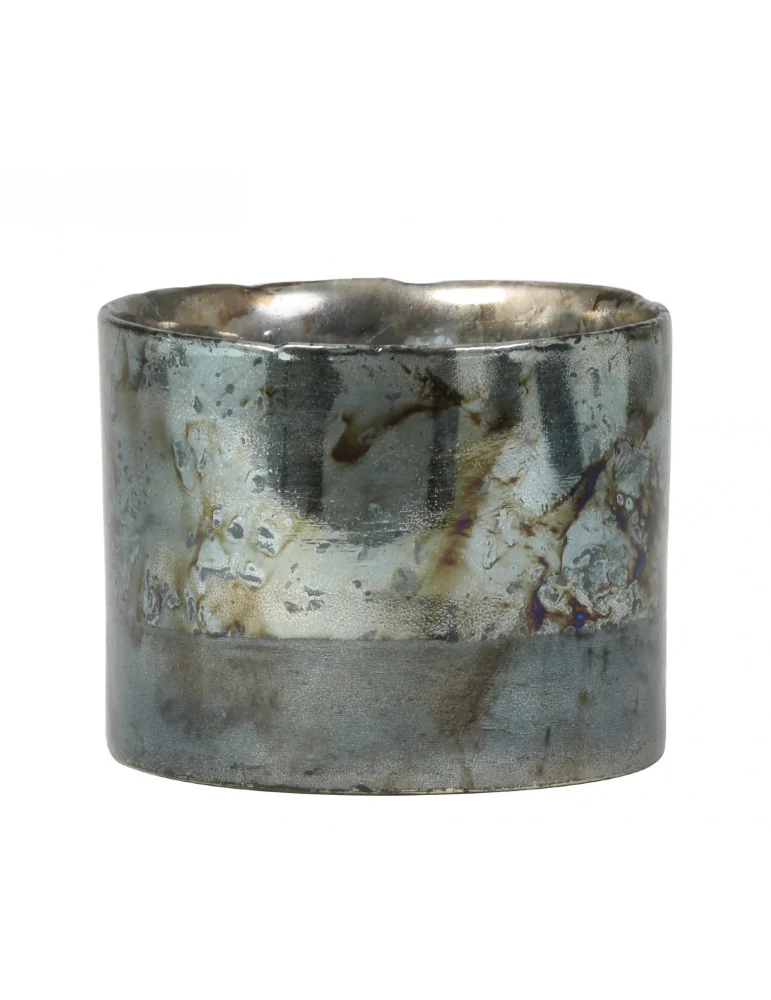 Sklenený svietnik ALDO gold-green-blue