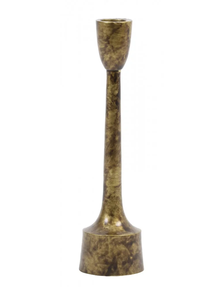 Kovový svietnik CULBY burned antique bronze L