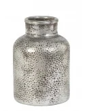 Dekoračná váza MORALES silver, výška 24 cm
