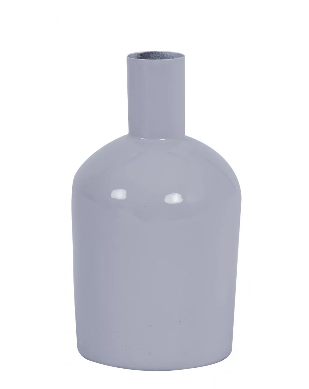 Malá kovová váza MERIDO light blue, výška 20 cm