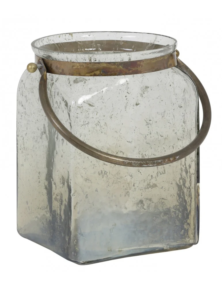Veľká sklenená lucerna LAMEGO glass antique