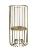 Kovový lampáš BRISLA , Gold, (M) Ø12,5xV26 cm