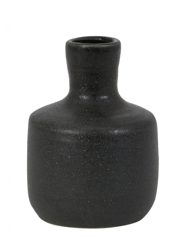 Dekoračná keramická váza BATAN, Black 18,5 cm