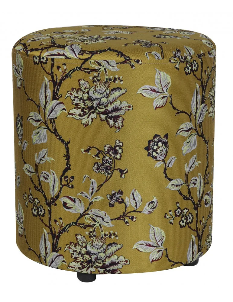 Taburetka PRIYA, ocher yellow, Ø40xV45 cm