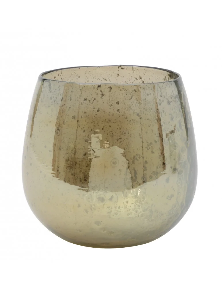 Sklenená váza/svietnik WADI amber, Ø18,5xV17,5 cm