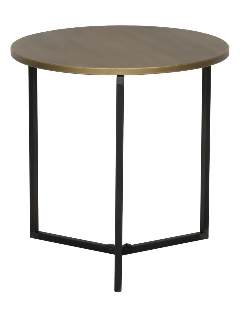 Kovový stolík TORTULA black-bronze, 50 cm