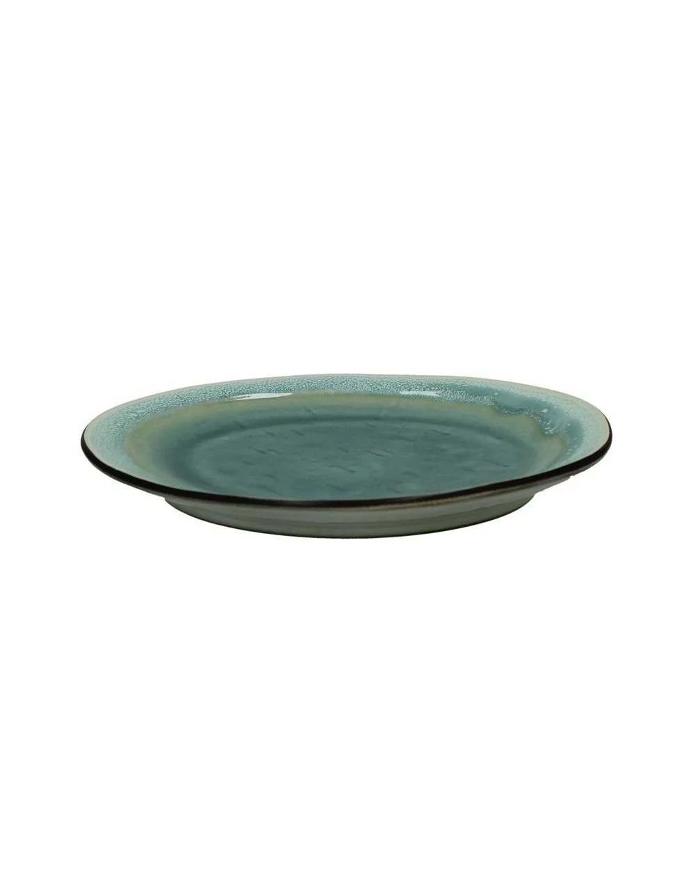 Kameninový dezertný tanier KIMO Aqua, Ø21 cm