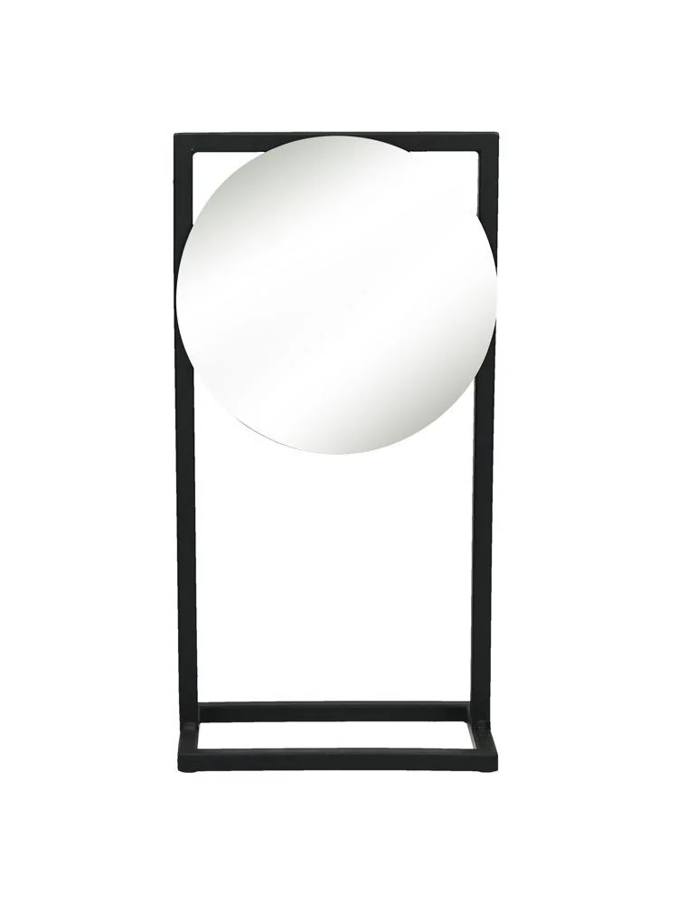 Zrkadlo na stojane AMDO, Black, výška 40 cm