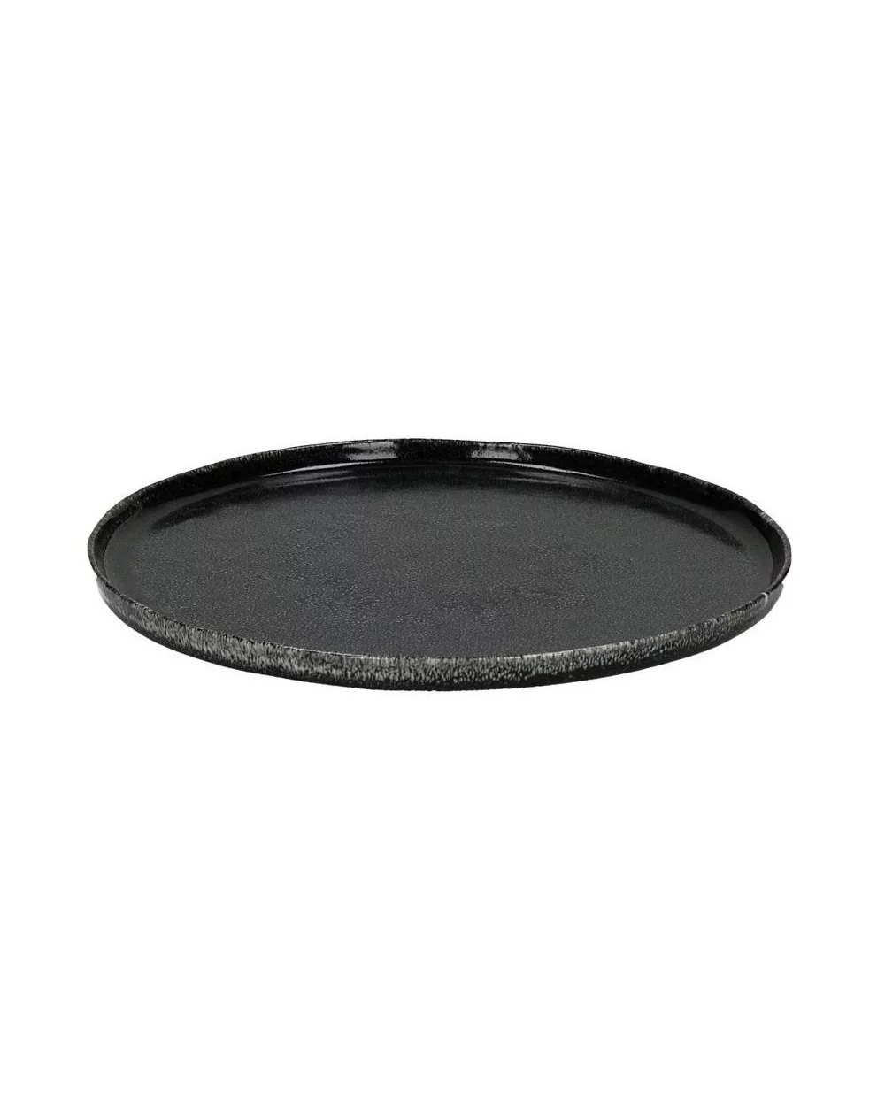 Kameninový plytký tanier PORCELINO EXPERIENCE, Black, 27 cm