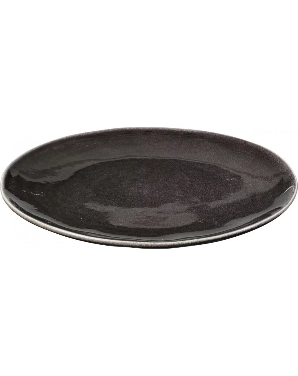 BROSTE COPENHAGEN plytký tanier Nordic Coal, 26 cm