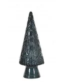 Sklenená dekorácia CHRISTMAS TREE, Dark Grey
