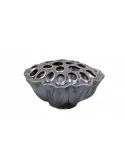 Keramická vázička Lotus, lead 14x8 cm