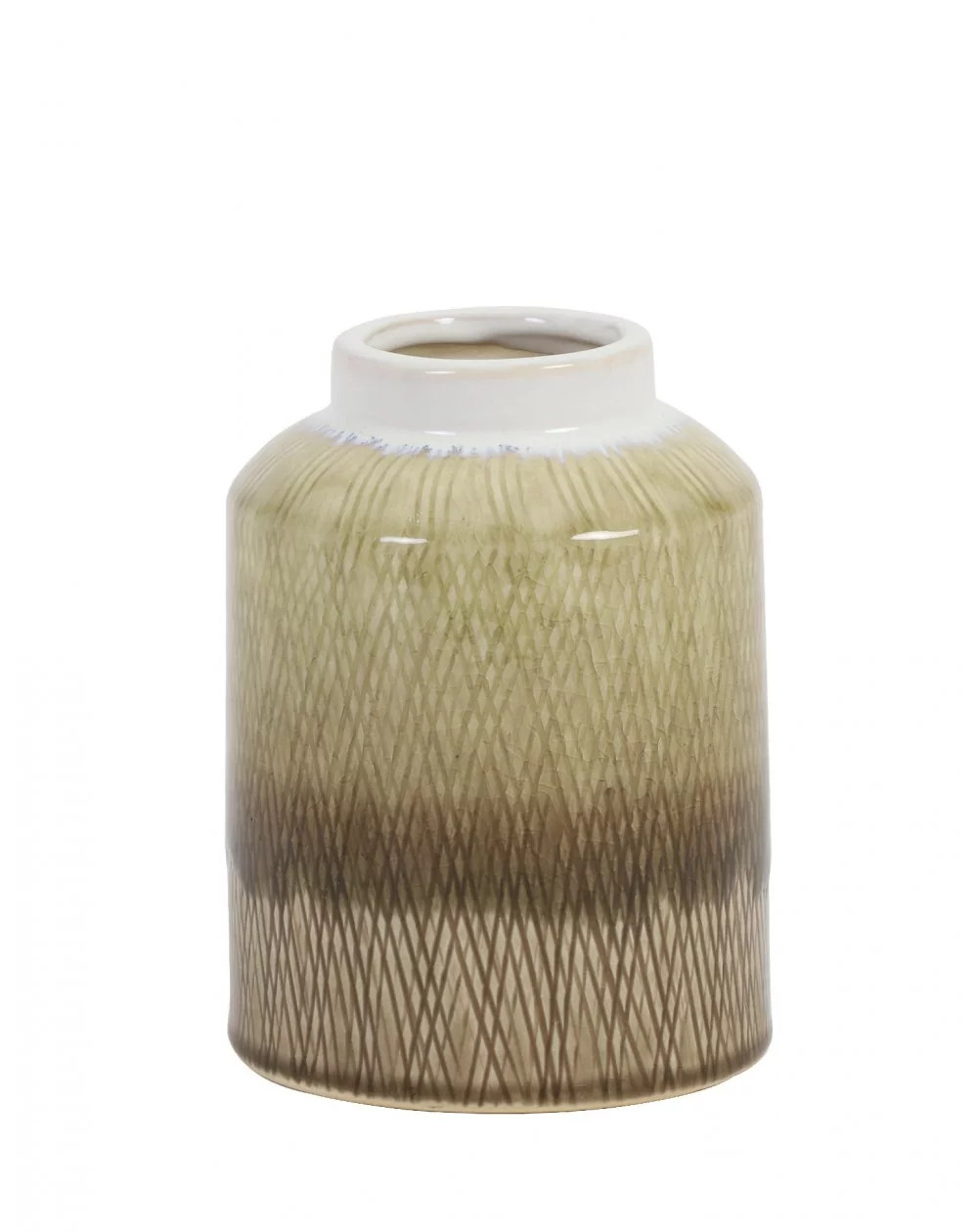 Dekoratívna keramická váza ARISTA, sand,  (S)
