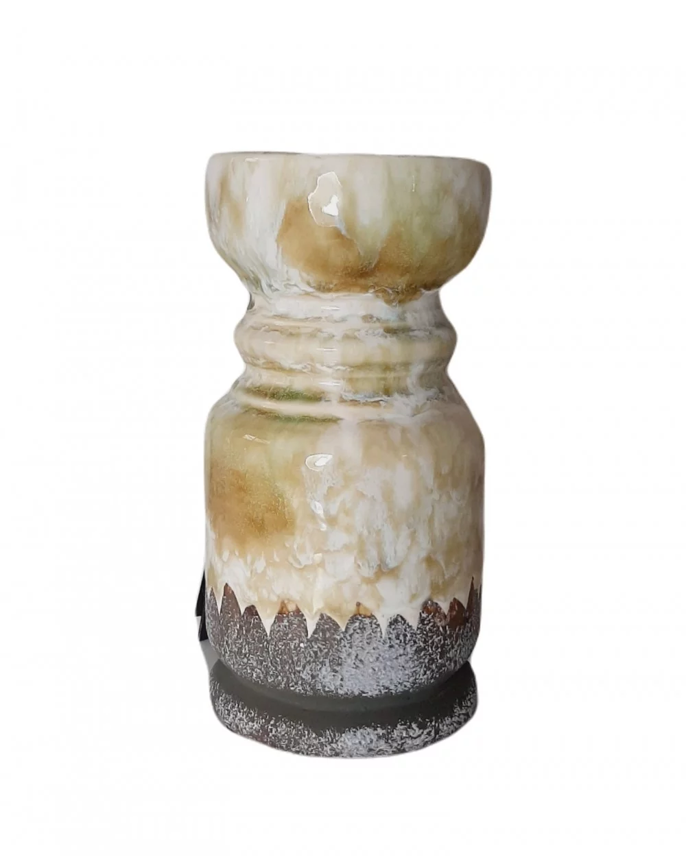 Keramický stojan na sviečku YELLOW, 21 cm (L)