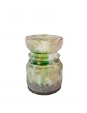 Keramický stojan na sviečku GREEN, 15 cm (S)