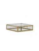 Dekoračný sklenený box MIRINA, gold-mirror, 15 cm (S)