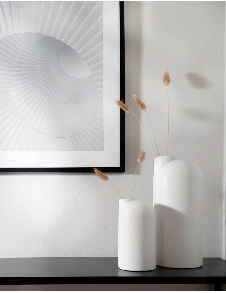 Dekoratívna keramická váza Modern Carafe, White Matt (L)