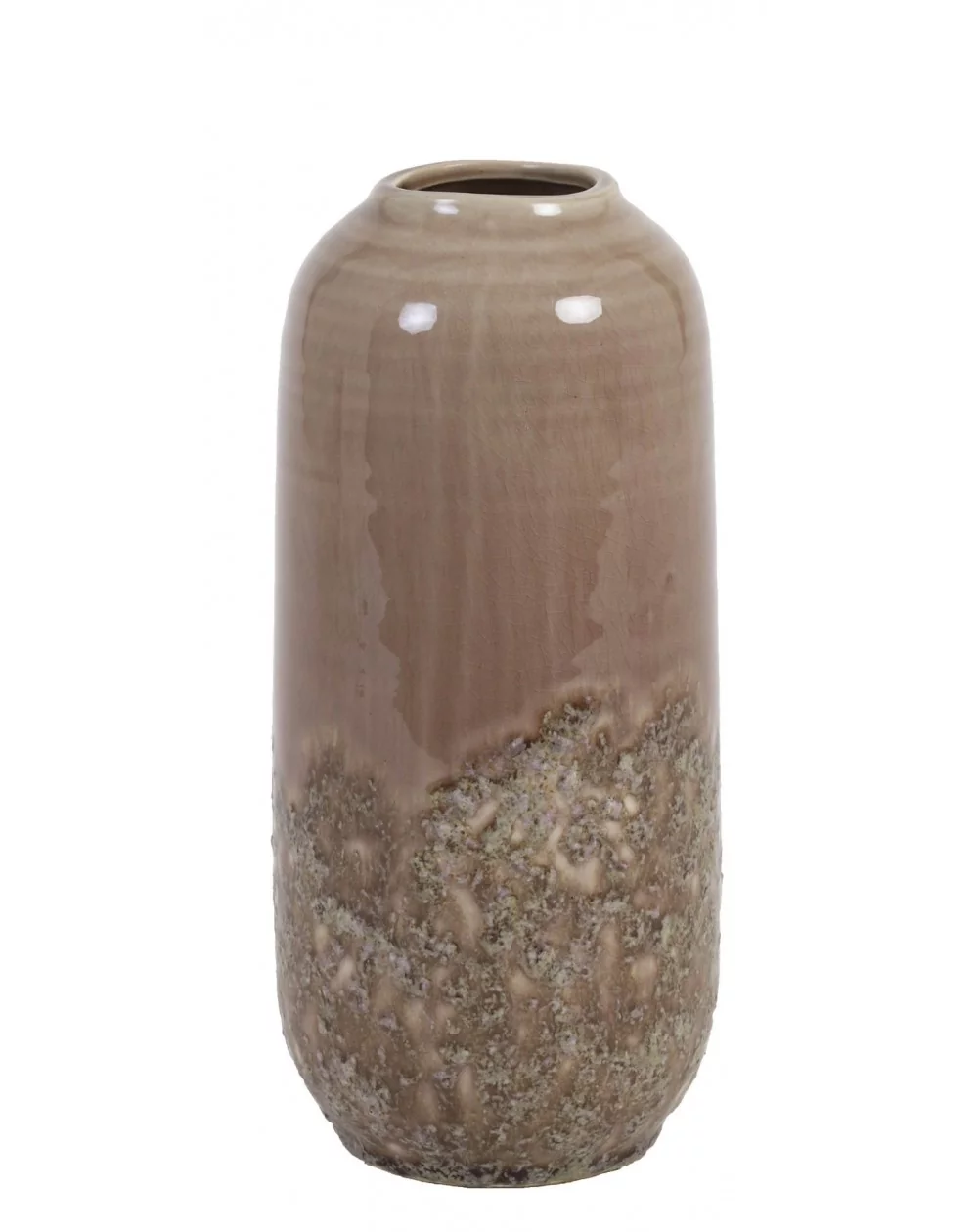 Dekoračná keramická váza DULCI old pink, (S) Ø13,5xV30 cm