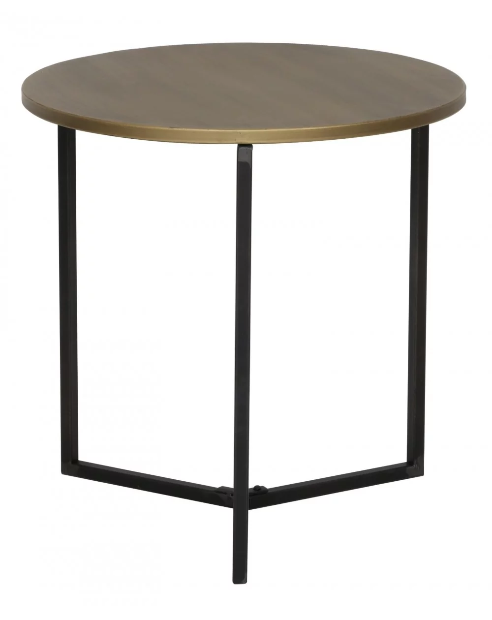 Kovový stolík TORTULA black-bronze, Ø50xV50,5 cm