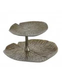 Etagere LEAF, antique bronze, 25x25x15 cm