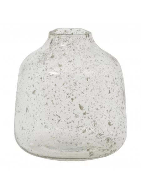 Sklenená váza DEONI stone finish clear S