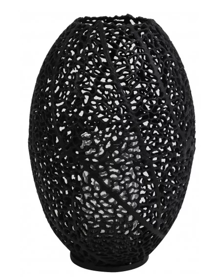 Kovový lampáš SINULA, matt black, (L) Ø33x51 cm