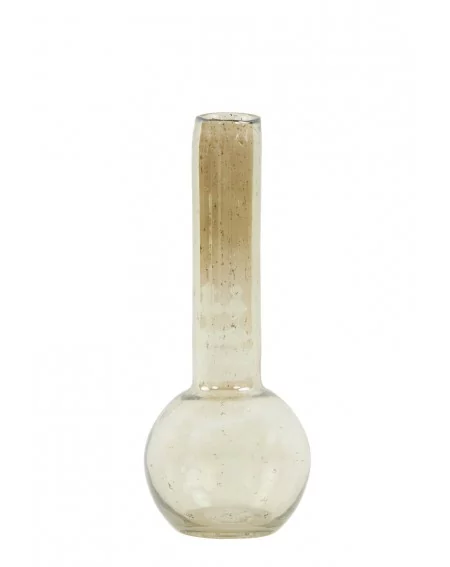 Sklenená váza DAPOLI, amber, 25 cm