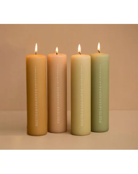 Adventná sviečka, Apricot, 20 cm