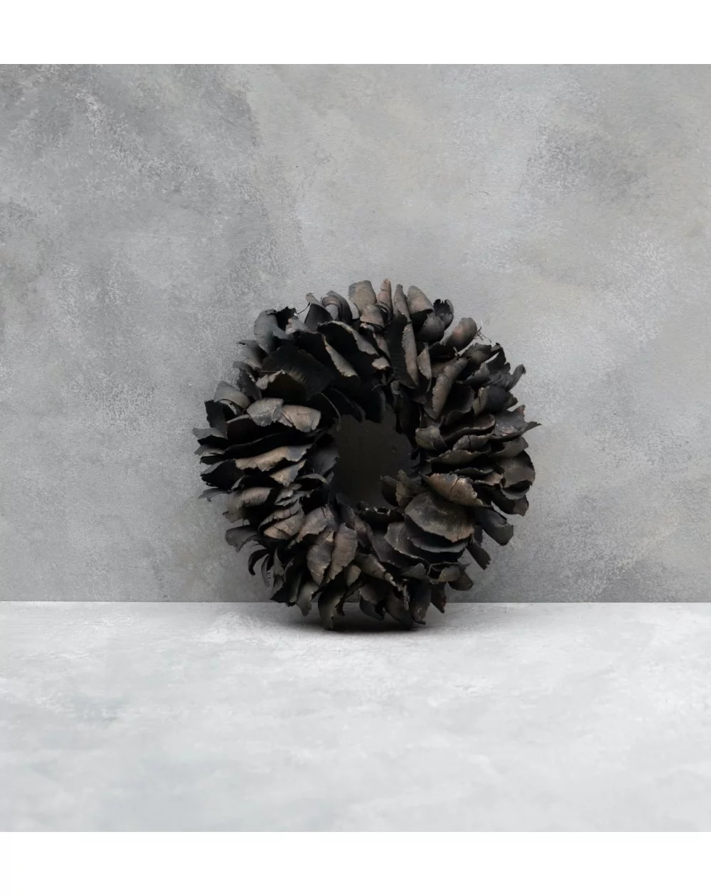 Dekoratívny venček Palm Petal Black, 25 cm