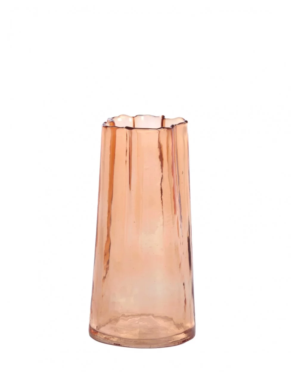 Sklenená váza MURADA, light brown, 20 cm