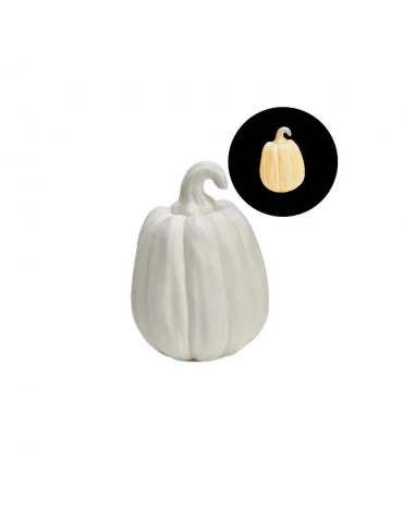 Svietiaca porcelánová tekvička biela (L)