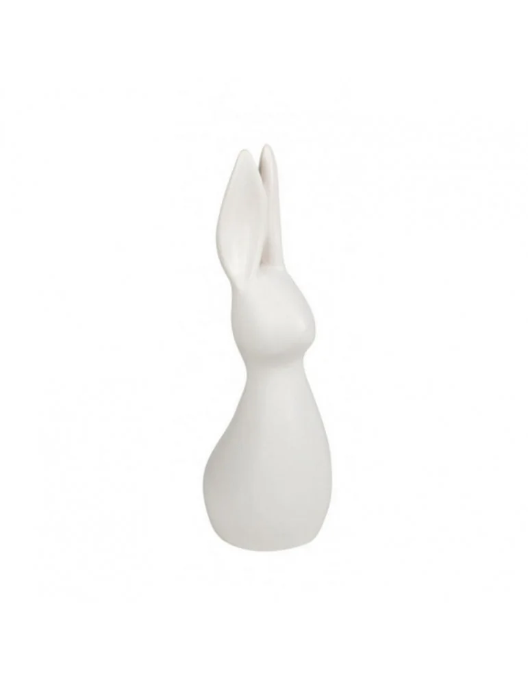 Keramický zajac Findus, 29 cm, matt white