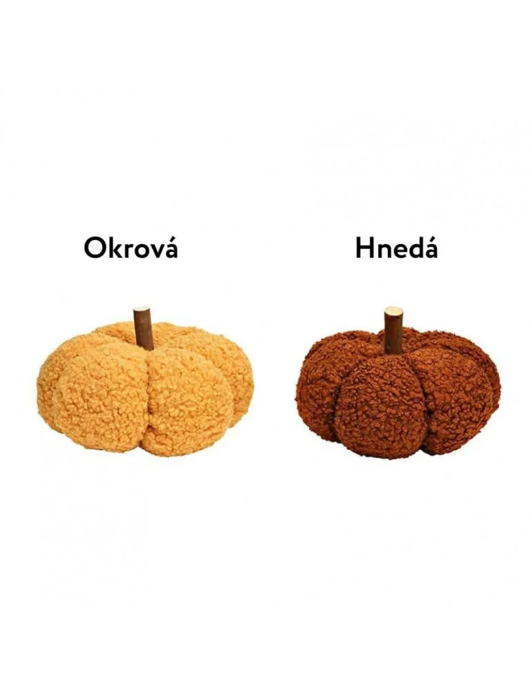 Dekoračná teddy tekvica, 23 cm - výber z 2 variantov