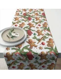 Vianočný behúň na stôl Gingerbread cookies