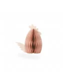 Papierová veľkonočná sliepka, broskyňová, 6 cm