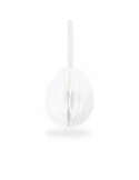 Papierové veľkonočné vajíčko,White, 8 cm