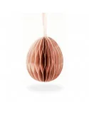Papierové veľkonočné vajíčko, Peach, 8 cm