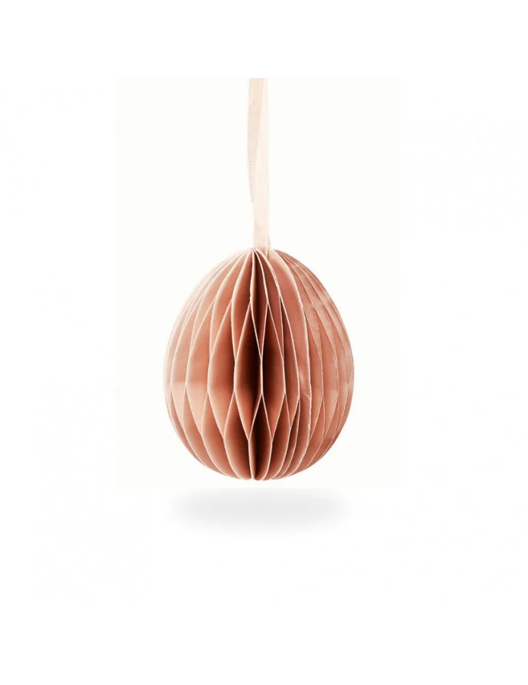 Papierové veľkonočné vajíčko, Peach, 6 cm