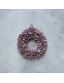 Dekoratívny venček Bakuli, 20 cm, Powder Pink