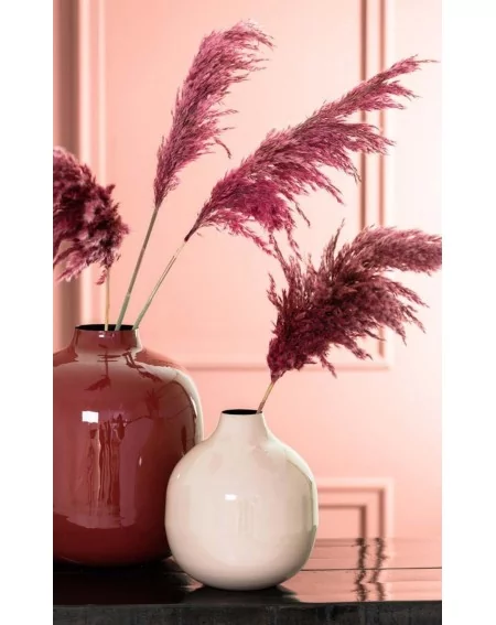 Kovová váza CHANA light pink, výška 17 cm